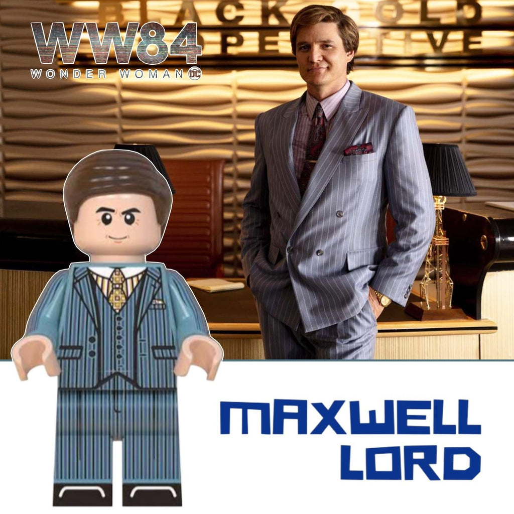 Maxwell Lord Minifigure - Pedro Pascal | Wonder Woman 1984 | Custom Detective Collection Minifig