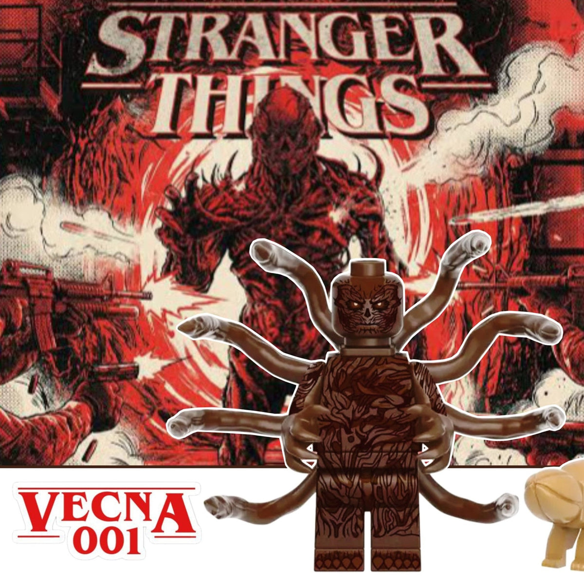 Vecna Minifigure - Henry Creel | Hawkins Residents | Netflix | Custom Minifig