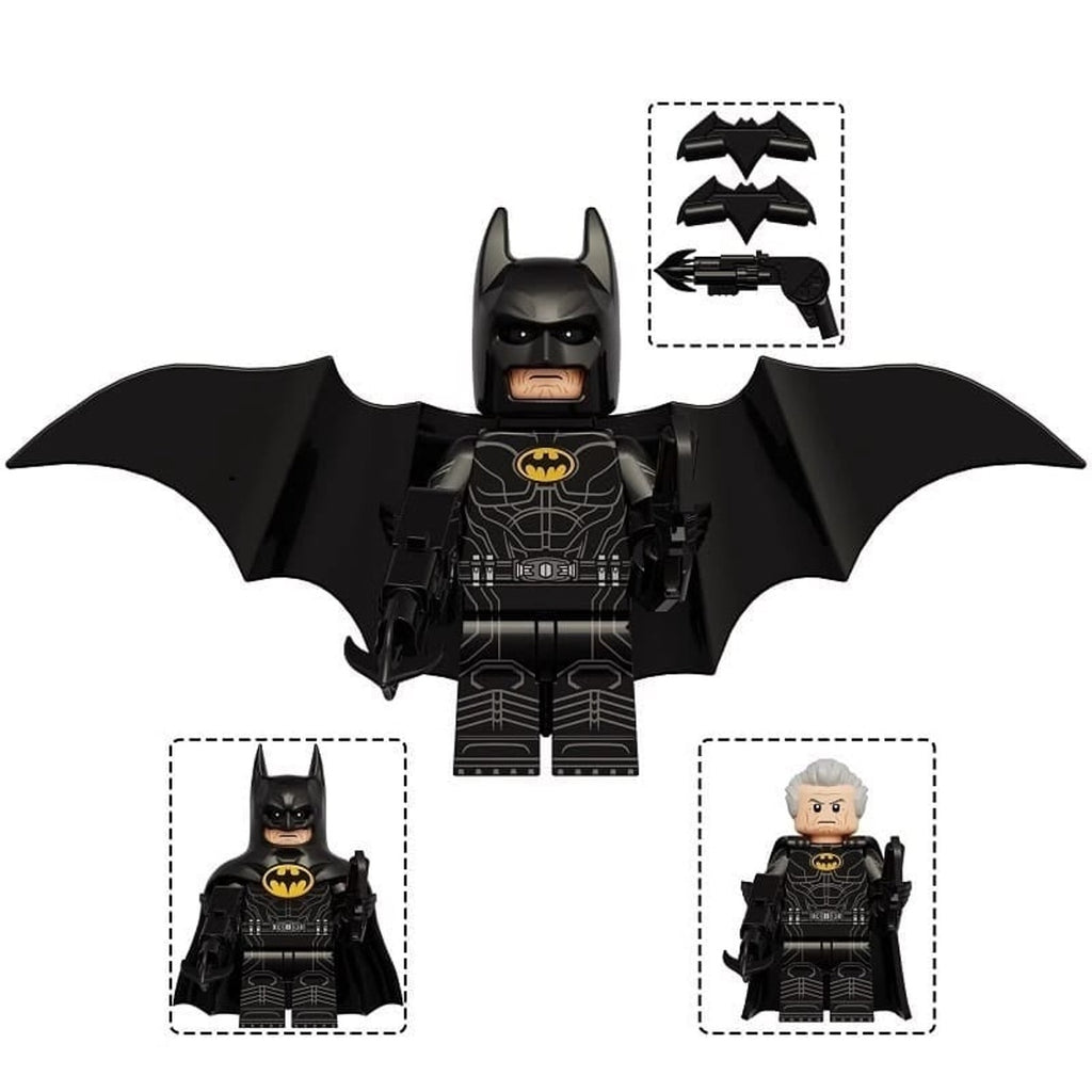 Old Man Batman Minifigure - Flash | Michael Keaton Batman - Custom Detective Collection Minifig