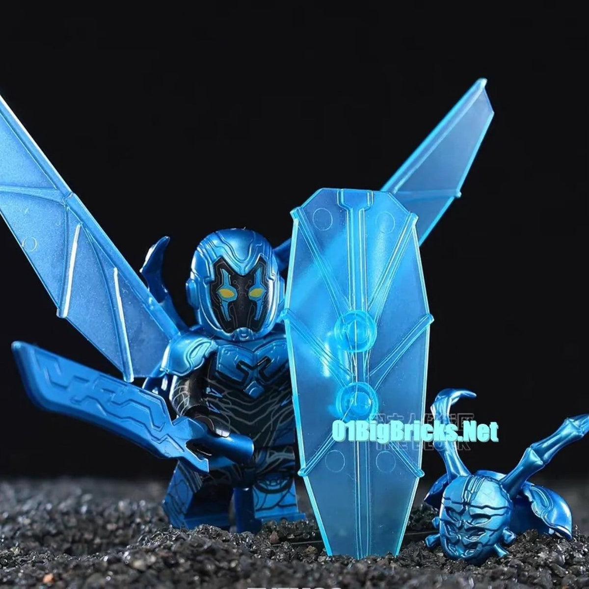 Blue Beetle Minifigure - Jaime Reyes | Khaji Da | Scarab - Custom Detective Collection Minifig