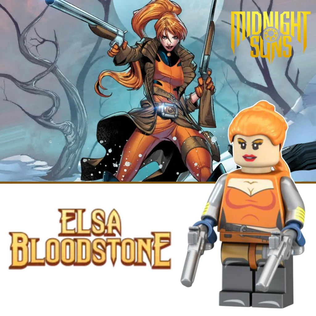 Elsa Bloodstone Minifigure - Midnight Sons - Custom Marvel Minifig