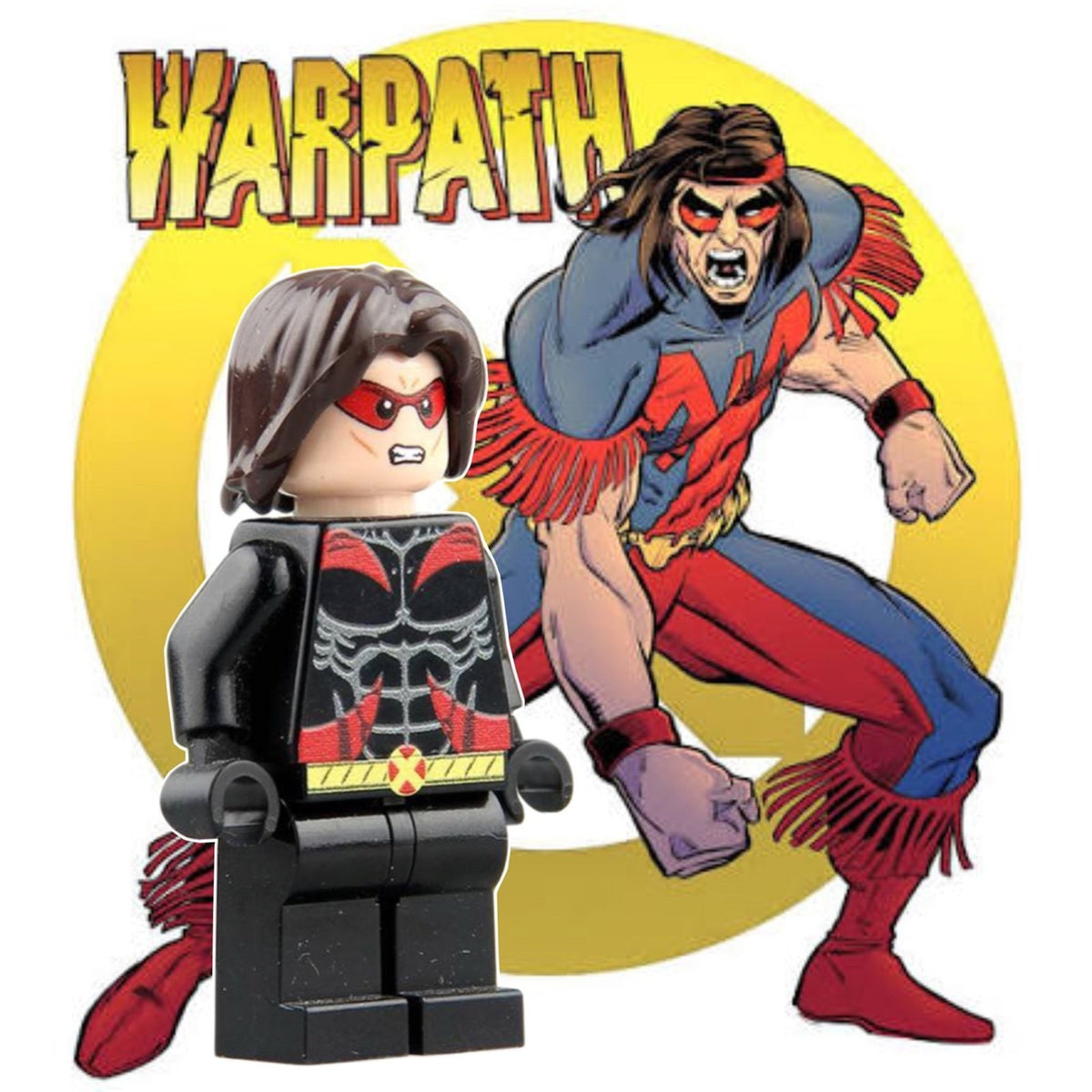Warpath Minifigure - James Proudstar | X-men - Custom Marvel Minifig