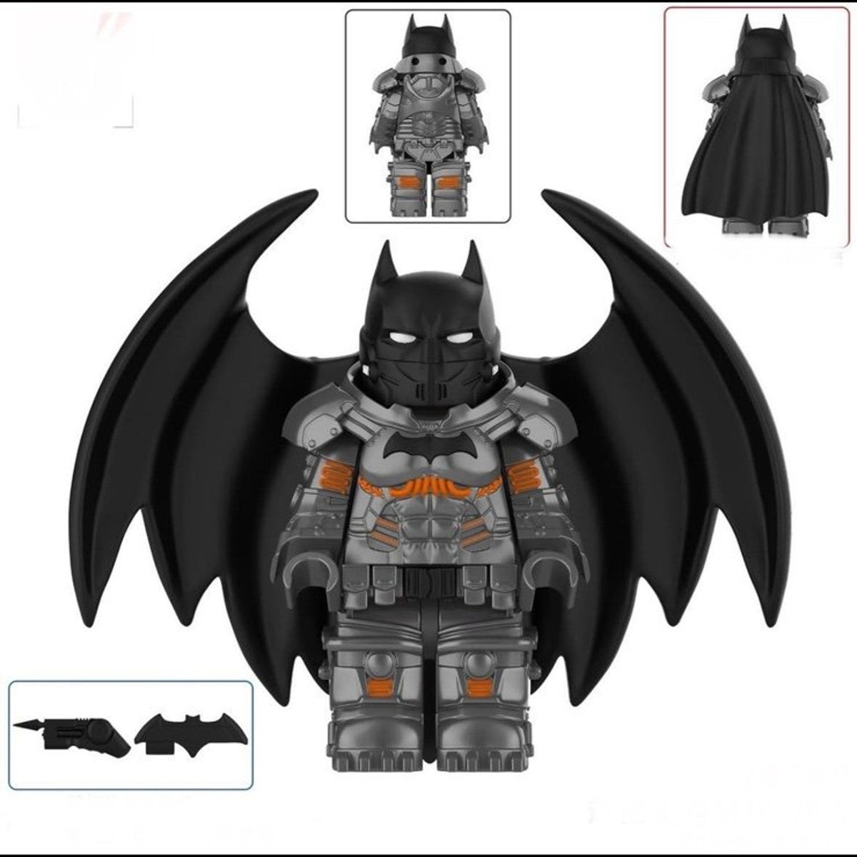 Batman Mech Minifigure - Custom Black Mech Suit - Detective Collection Batman Minifig