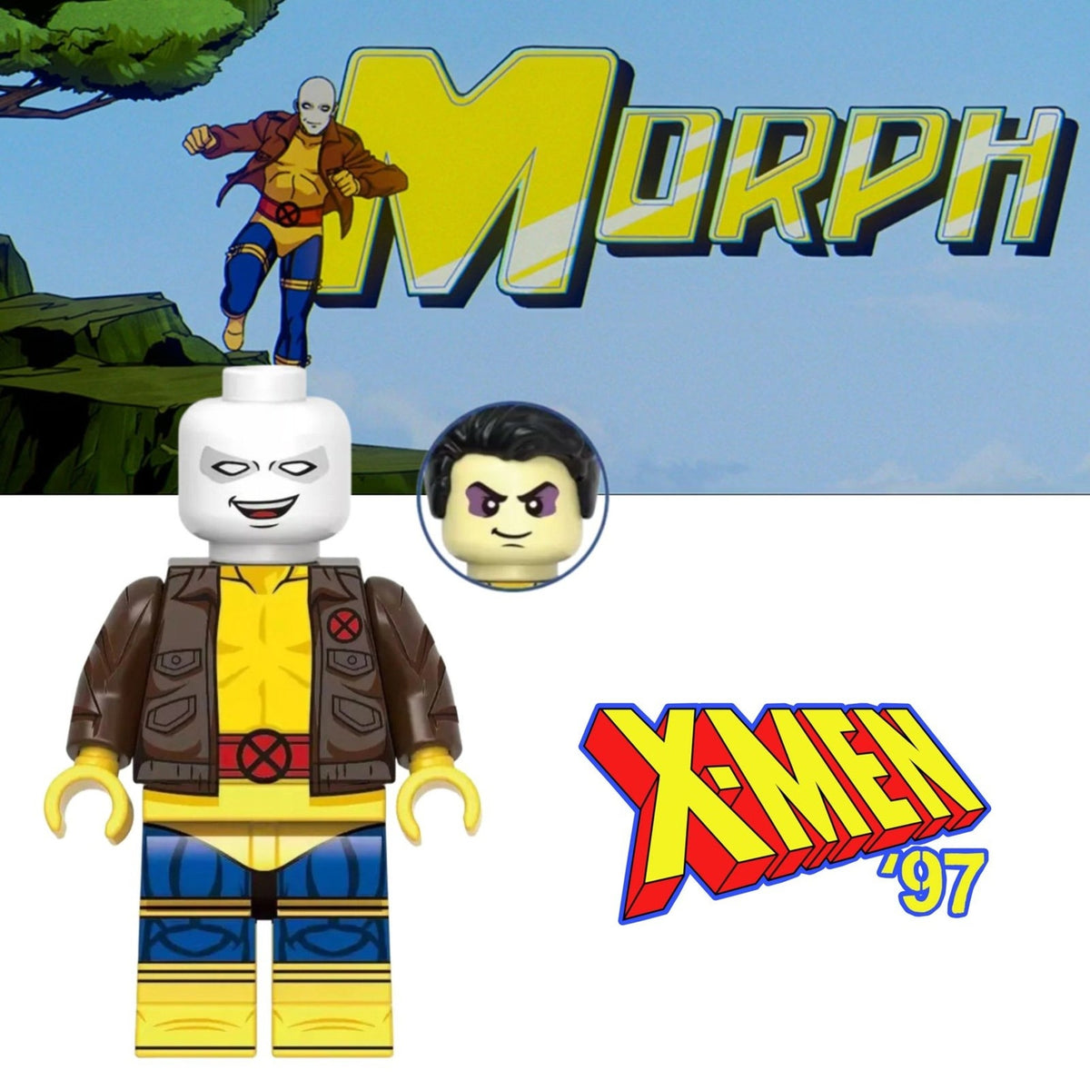 Morph Minifigure - X-men ‘97 | Thomas Halloway - Custom Marvel Minifig