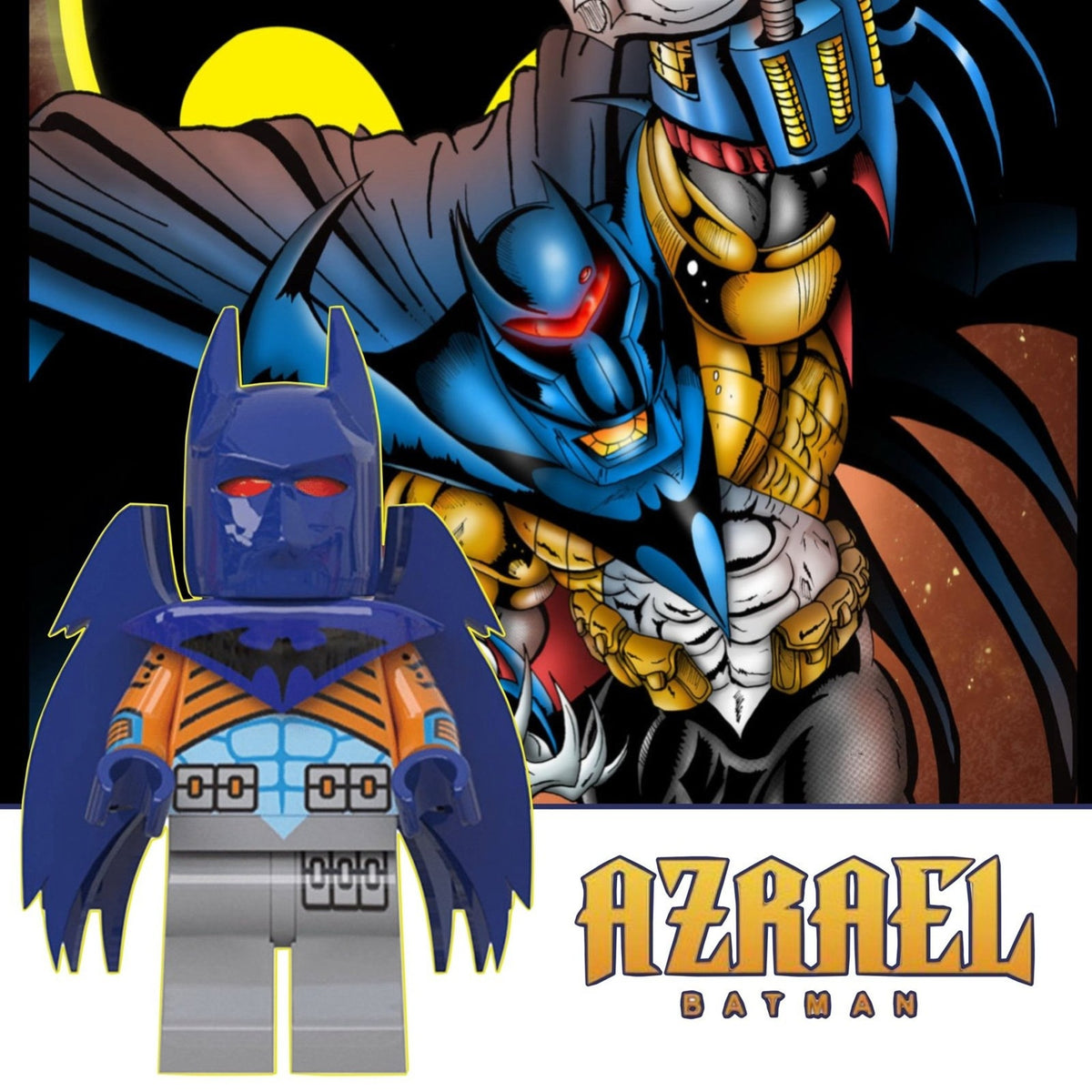 Azrael Batman Minifigure BUNDLE - Knightquest | Knightsend - Custom Detective Collection Minifigs