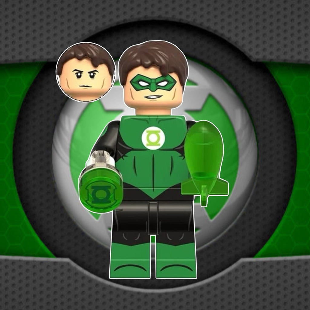 Green Lantern Minifigure - Hal Jordan - Custom Detective Collection Minifig