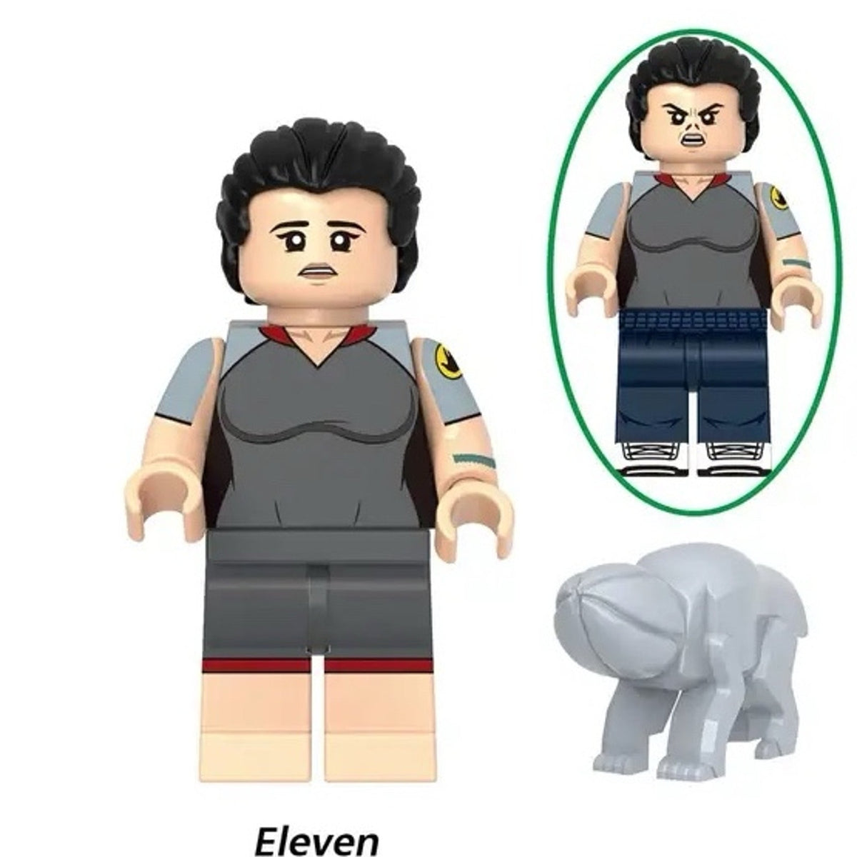 Eleven Minifigure - El | Millie Bobby Brown | Hawkins Residents | Custom Minifig