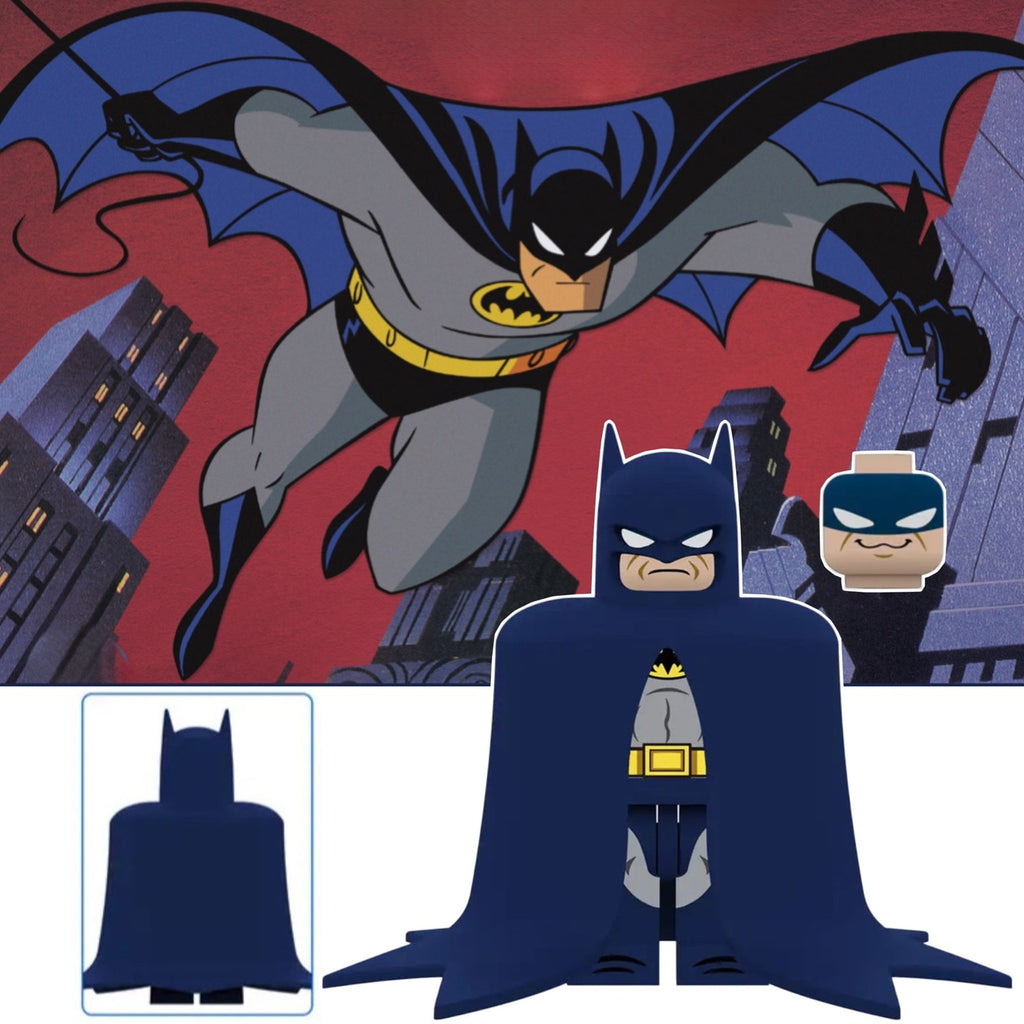 Classic Batman Minifigure - Batman The Animated Series - Custom Detective Collection Minifig
