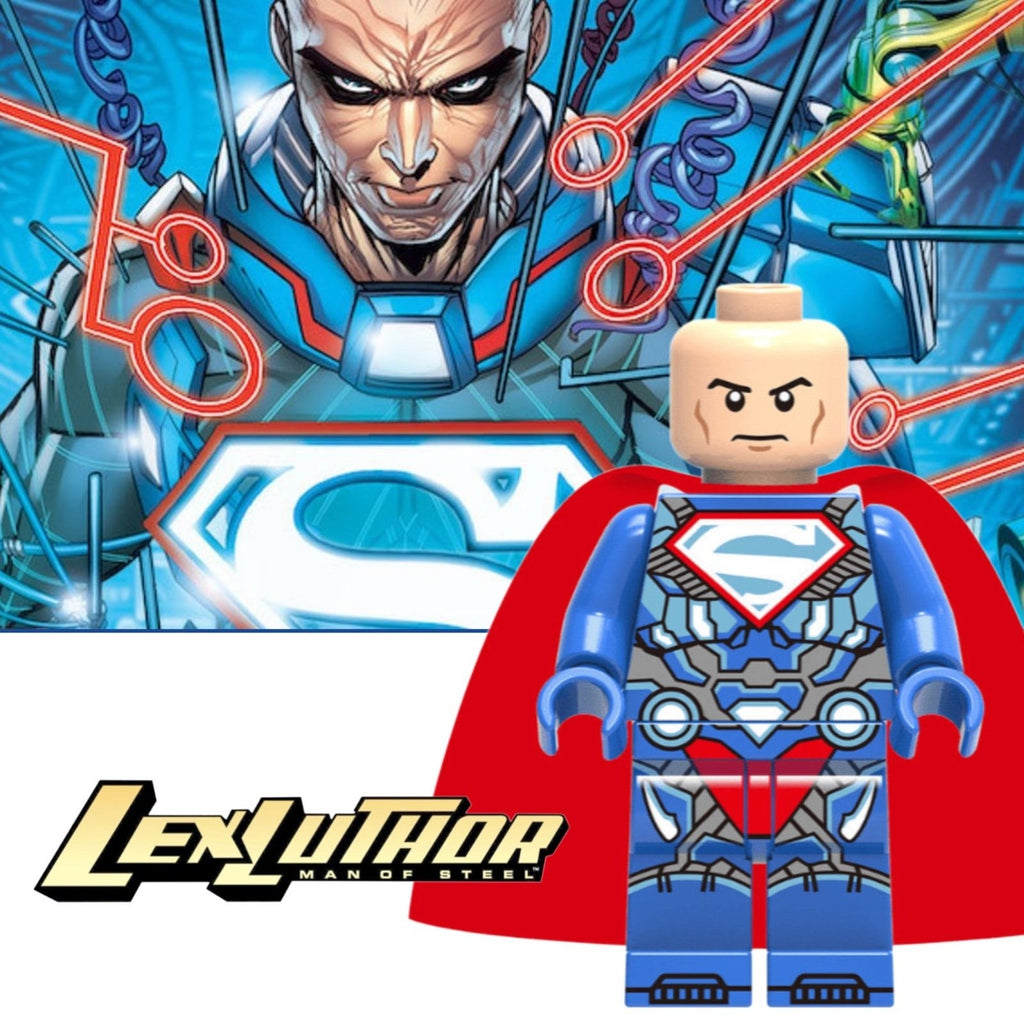 Lex Luthor Superman Minifigure - The New 52 - Custom Detective Collection Minifig