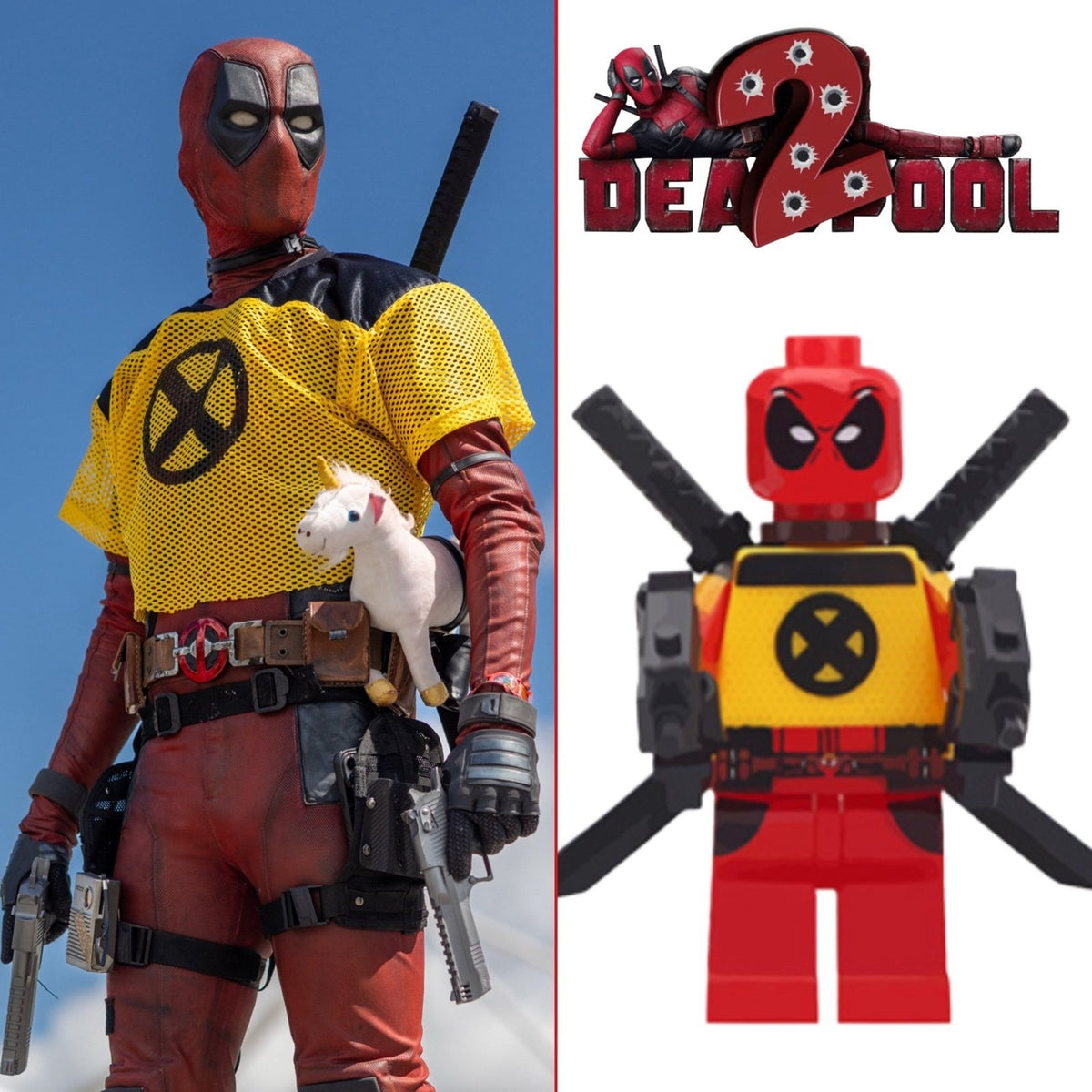 Deadpool Trainee Minifigure - X-men Trainee | Wade Wilson - Marvel Minifig