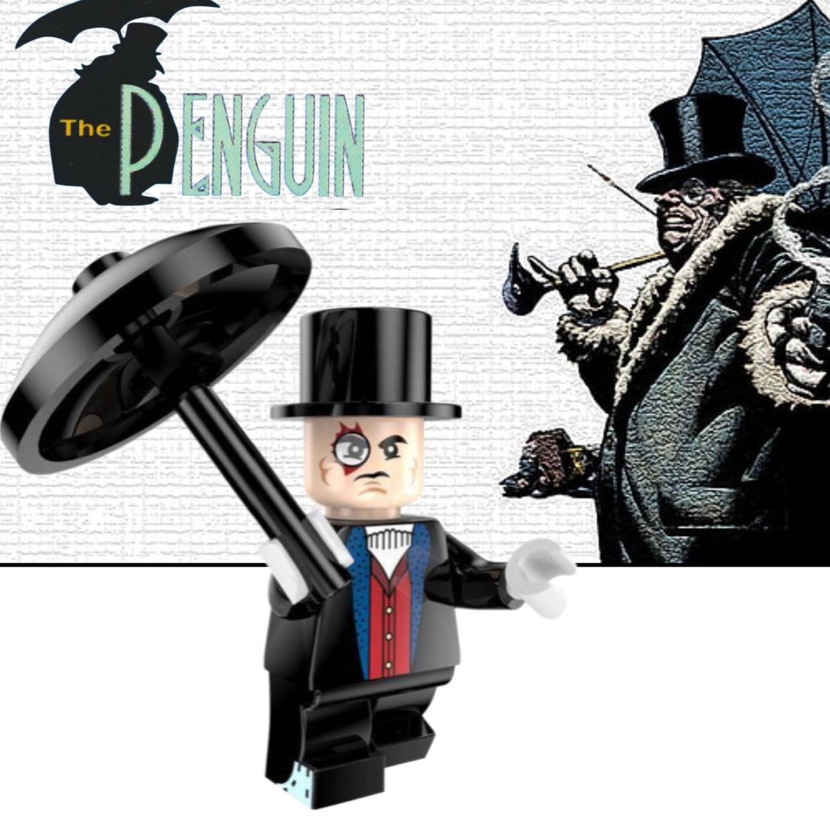 The Penguin Minifigure - Oswald Cobblepot | Batman | Custom Detective Collection Minifig