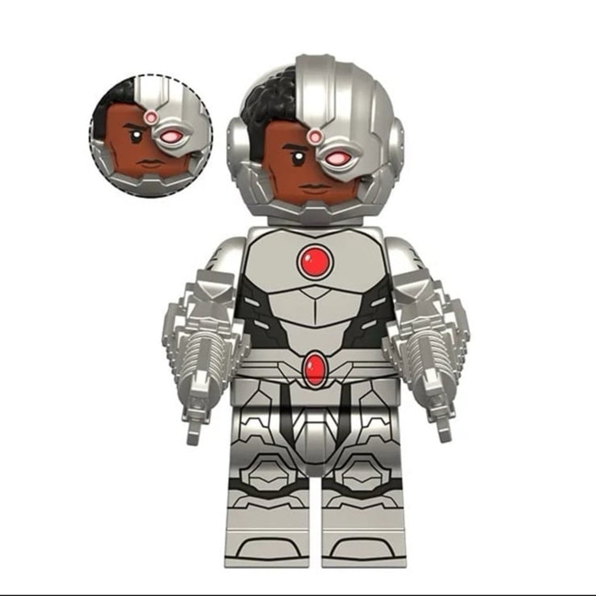 Cyborg Minifigure - Victor Stone | Justice League | Titans - Custom Detective Collection Minifig