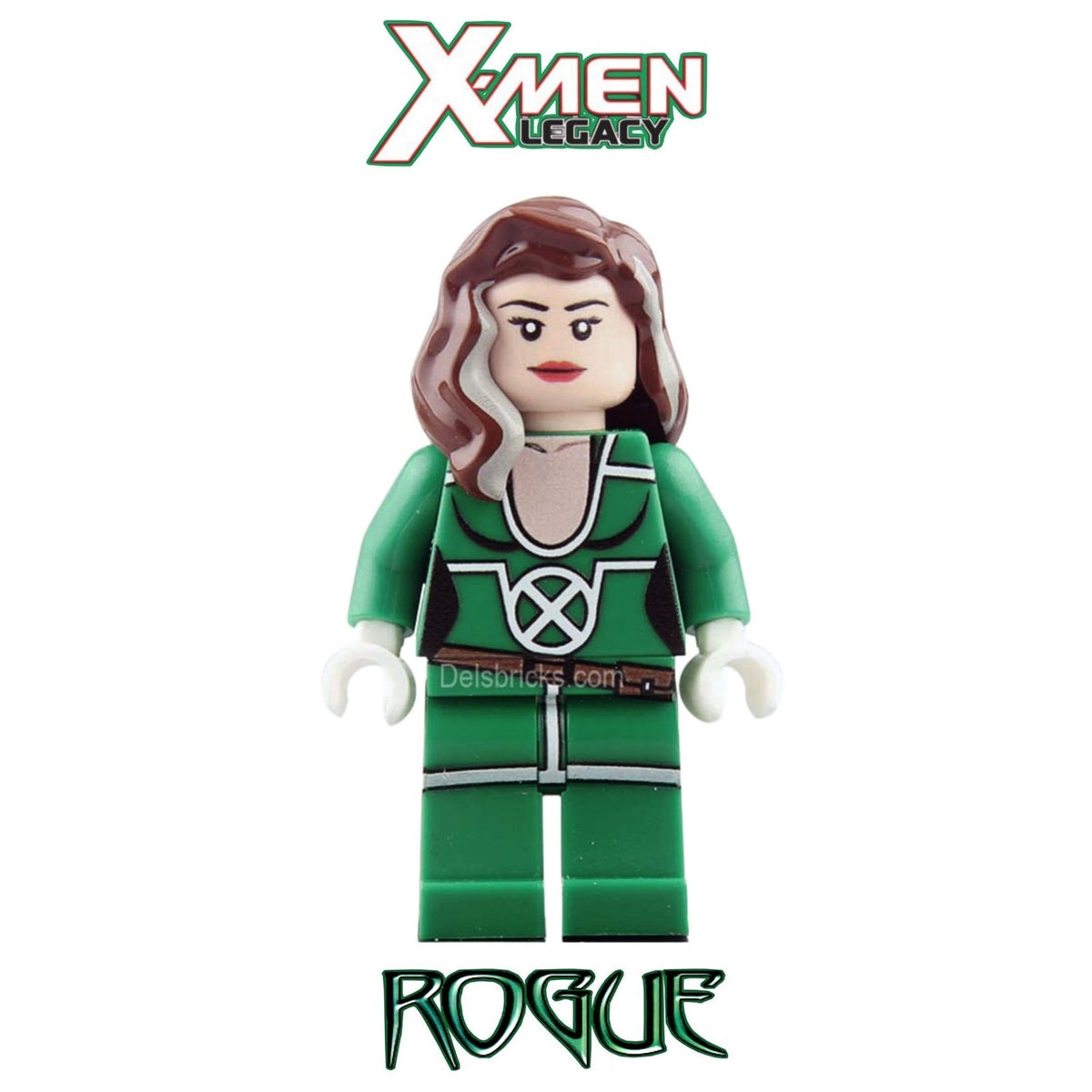 Rogue X-Men Legacy Minifigure - Anna Marie Variant | Custom Marvel Minifig