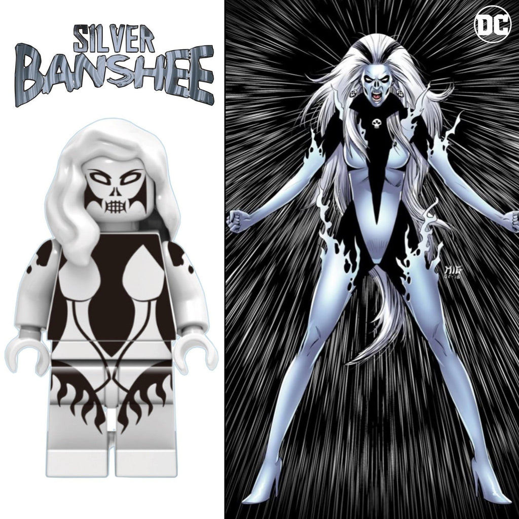 Silver Banshee Minifigure - Siobhan McDougal | Siobhan Smythe Custom Detective Collection Minifig