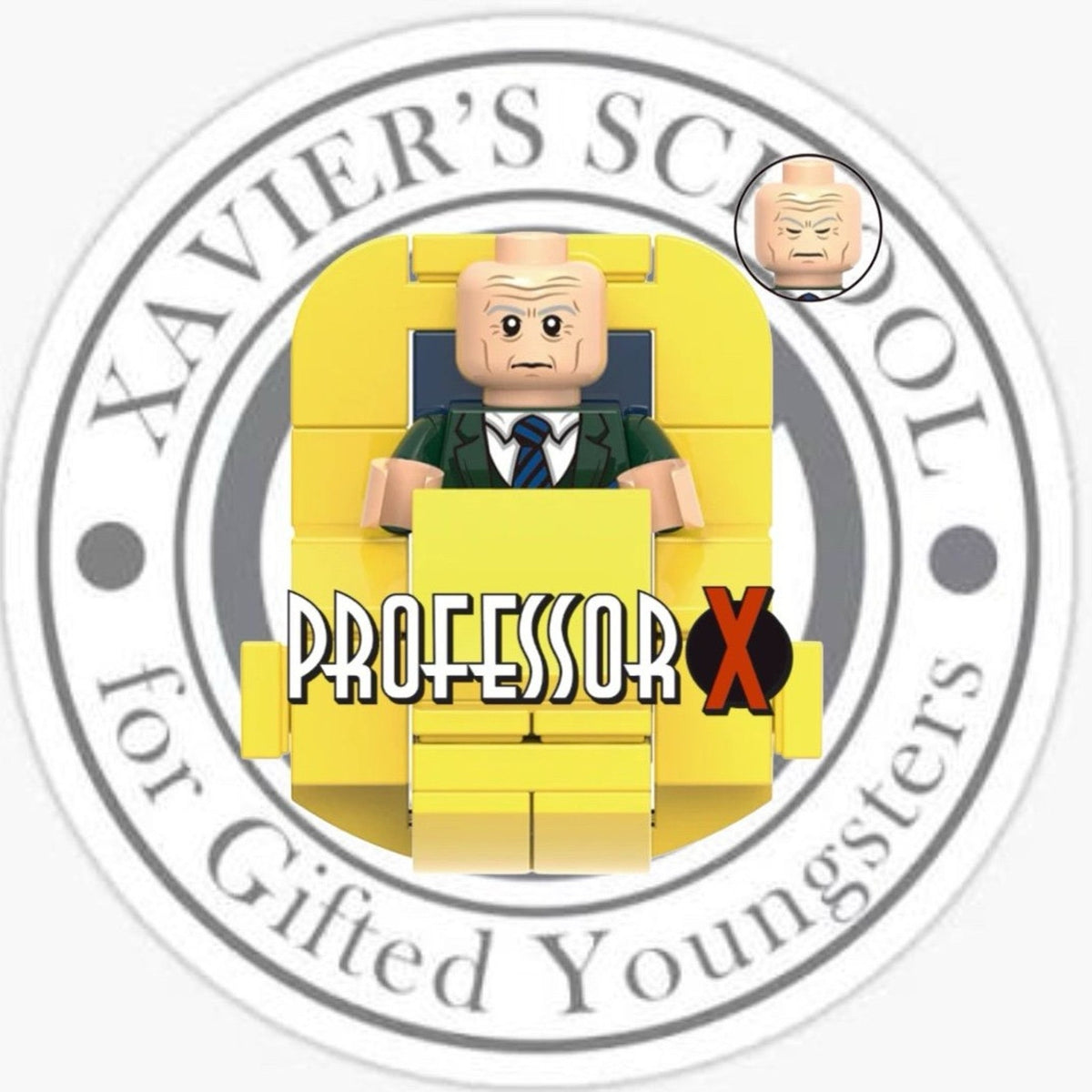 Professor X Minifigure - Charles Xavier | X-Men ‘97 | Custom Marvel Minifig