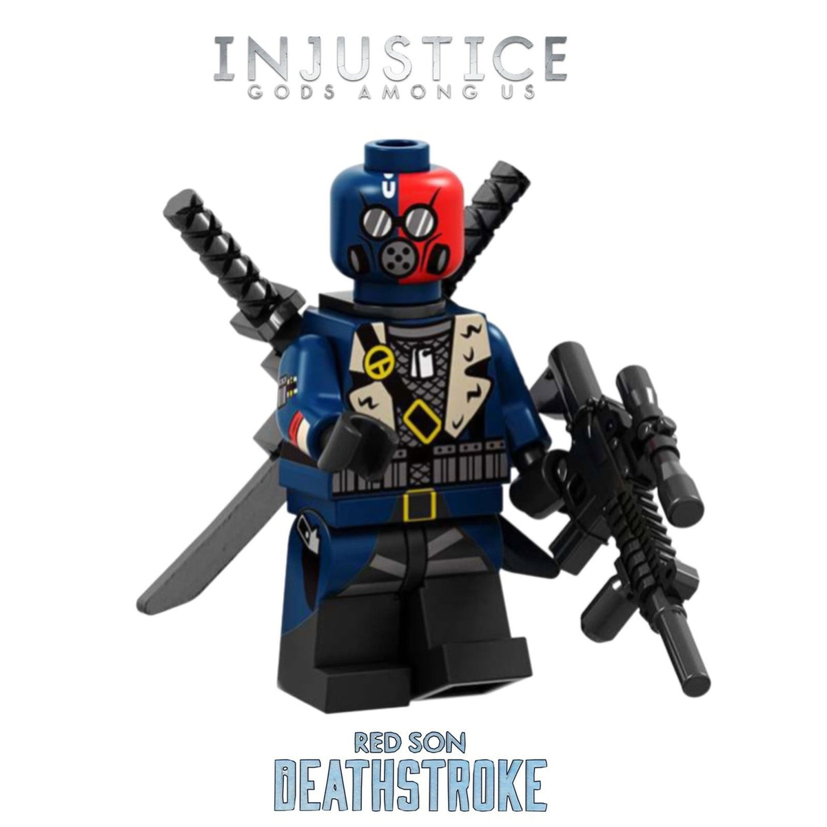 Red Son Deathstroke Minifigure - Injustice | Gods Among Us - Custom Detective Collection Minifig
