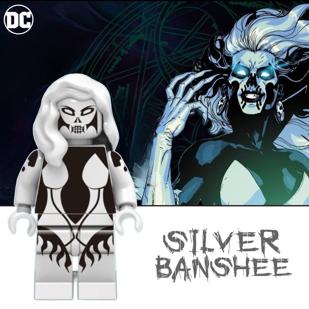 Silver Banshee Minifigure - Siobhan McDougal | Siobhan Smythe Custom Detective Collection Minifig