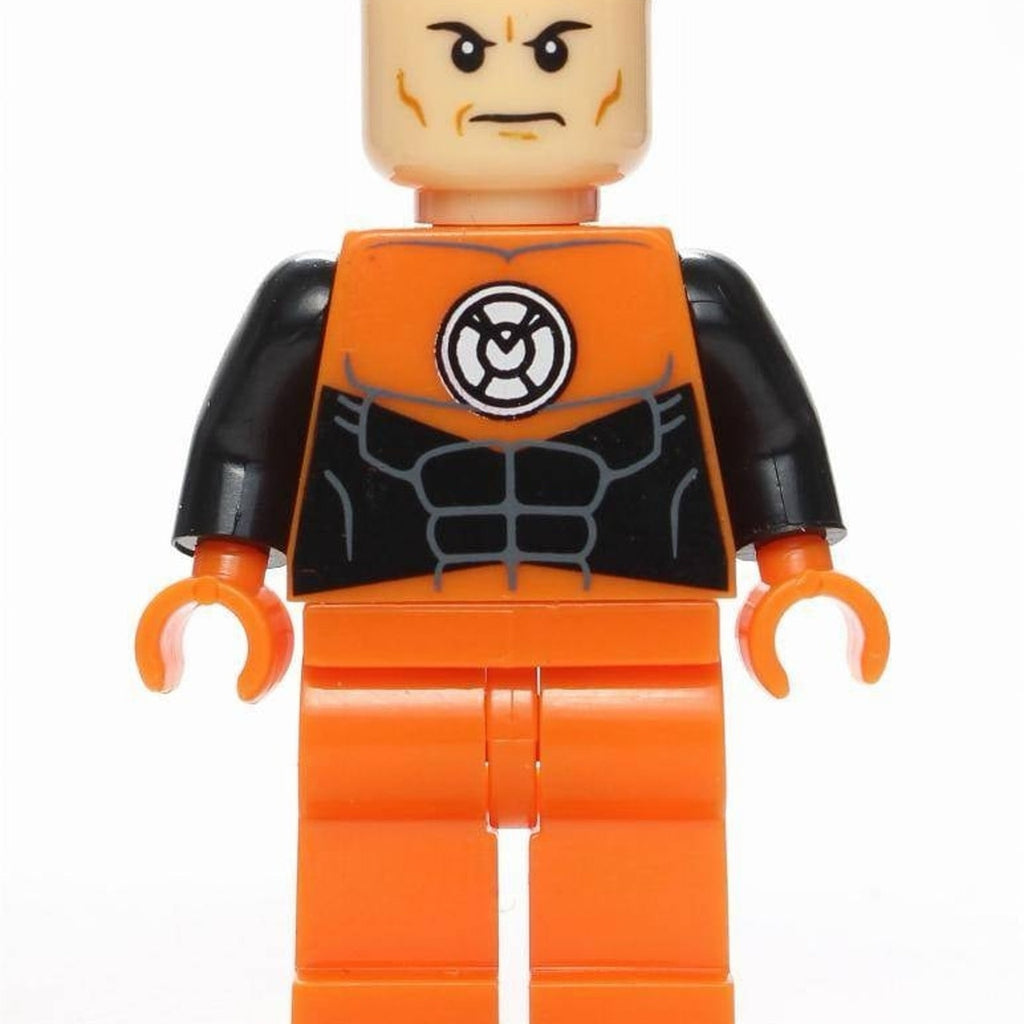 Orange Lantern Lex Luthor Minifigure - Lego Compatible - Custom Detective Collection Minifig